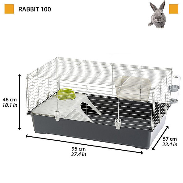 Ferplast Rabbit 100 klec pro králíky šedá
