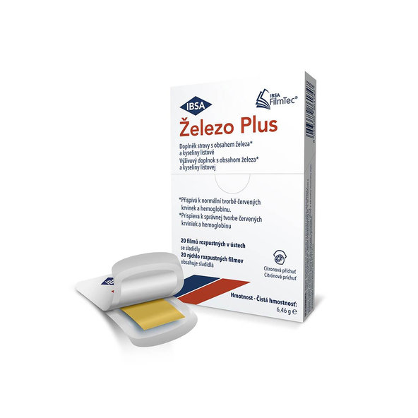 IBSA Železo Plus citron 20 filmů