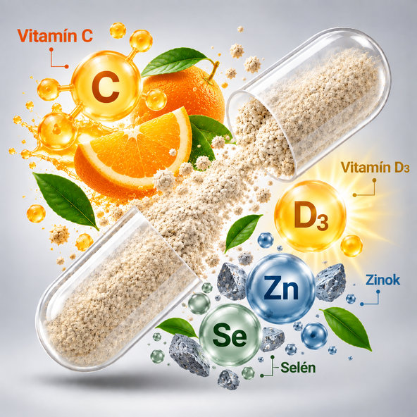 Imunomax Complex s vitamínem C+D3+Zinek+Selen 30 kapslí