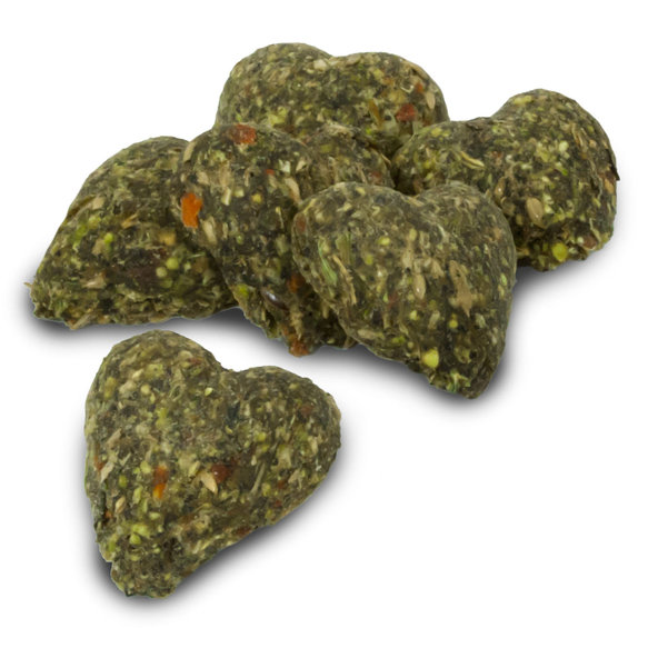 JR FARM Grainless Mini Hearts pamlsek pro králíky a hlodavce 150 g