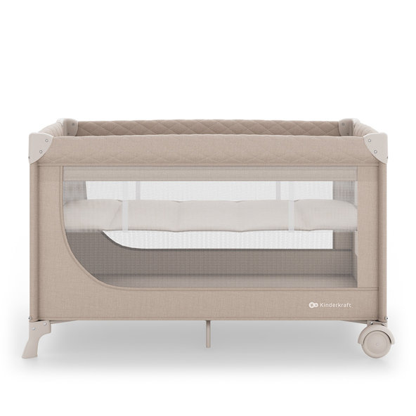 Kinderkraft cestovní postýlka Leody Up Beige