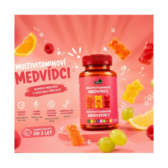 Natur Produkt Multivitamínoví medvídci 60 ks