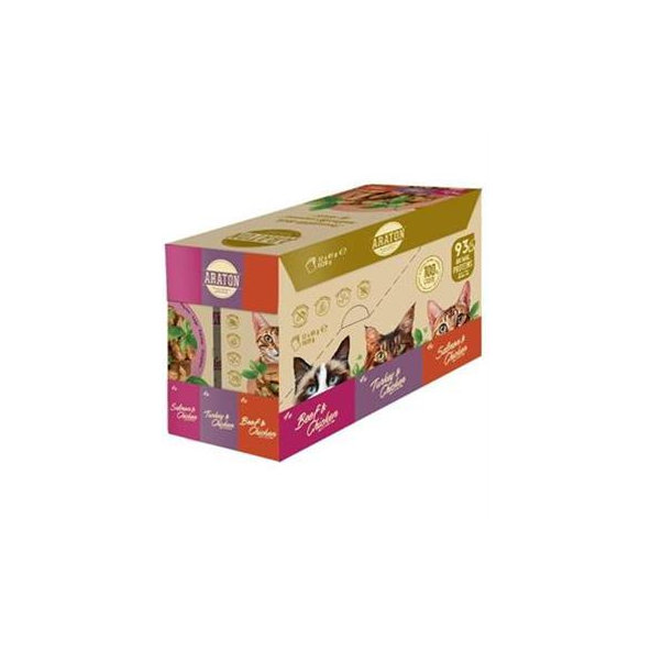 ARATON Cat Adult kapsičky pro kočky 12 x 85 g