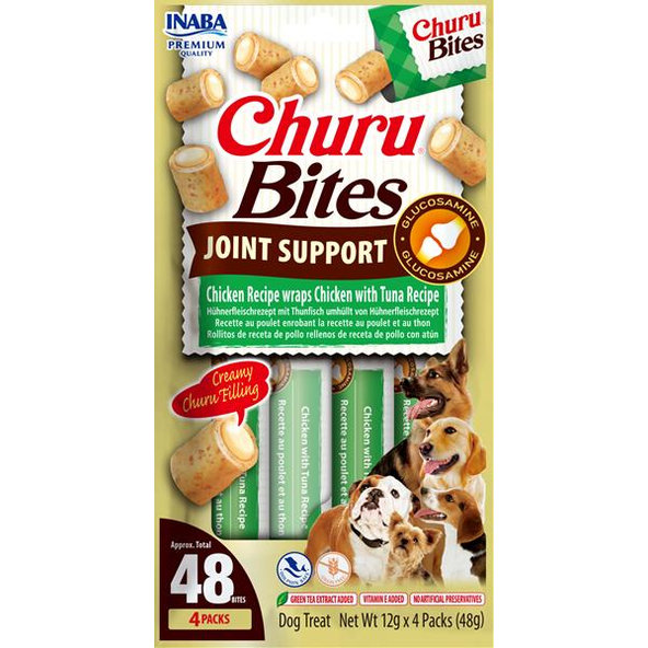 Inaba Churu Bites Joint Chicken & Tuna pamlsky pro psy 4×12 g