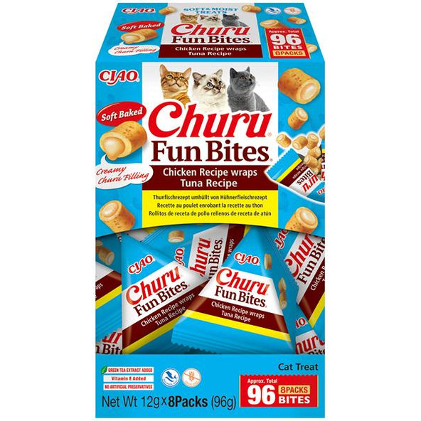 Inaba Churu Fun Bites Chicken with Pumpkin pamlsky pro psy 8×12 g