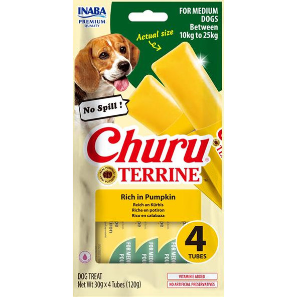 Inaba Churu Terrine Pumpkin pamlsek pro psy 4×30 g