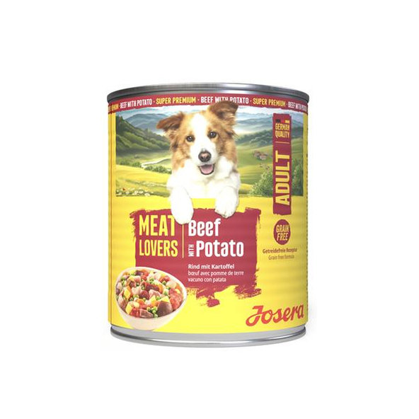 Josera Meat Lovers Beef with Potato konzerva pro psy s hovězím a bramborami 800 g