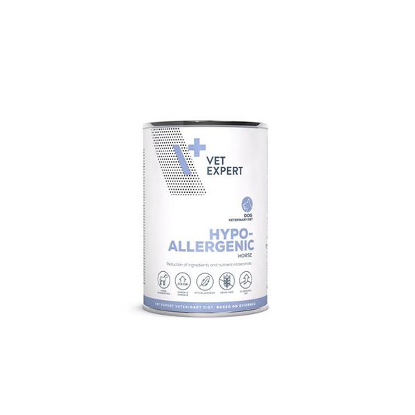 VetExpert VD Dog Hypoallergenic Horse konzerva pro psy s koňským masem 400 g