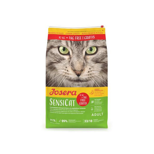 Josera SensiCat granule pro kočky 10 kg + 1 kg
