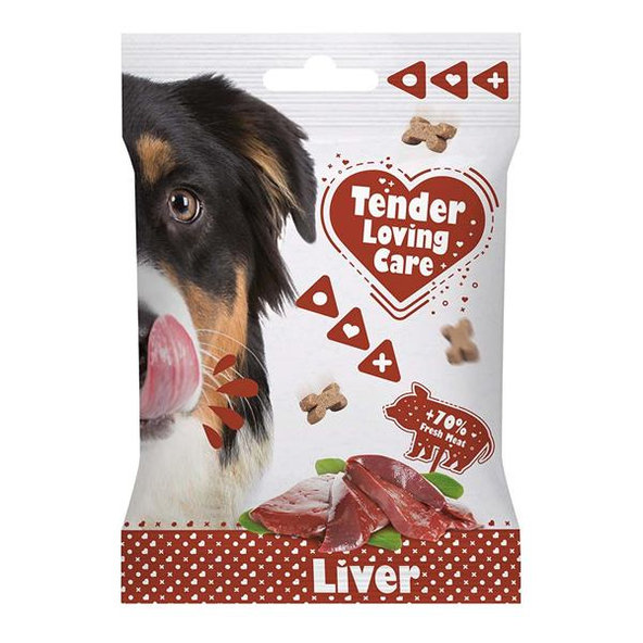Duvo+ Tender Loving Care Soft Snack měkké játrové pamlsky pro psy 100 g