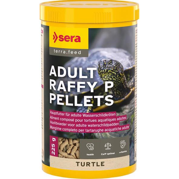 Sera Raffy P Pellets krmivo pro vodní želvy a masožravé plazy 100 ml