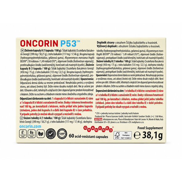 Oncorin P53 60 kapslí