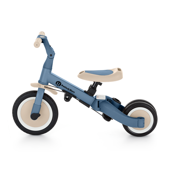 Petite&Mars Trojkolka multifunkční 5v1 Turbo Ocean Blue