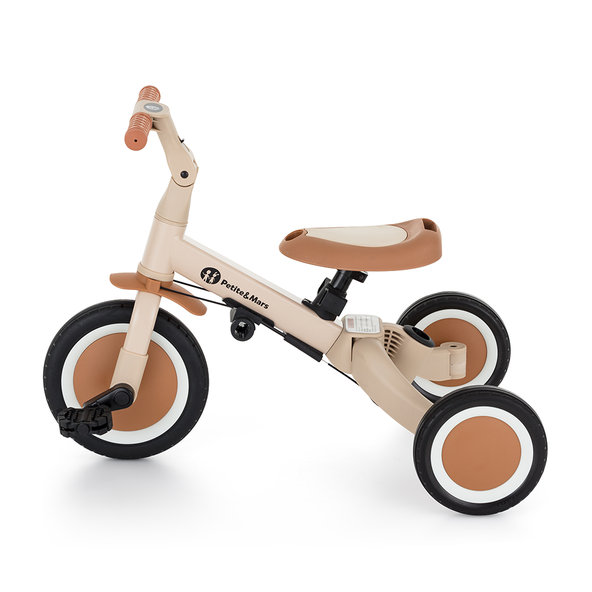 Petite&Mars Trojkolka multifunkční 5v1 Turbo Plus Desert Sand