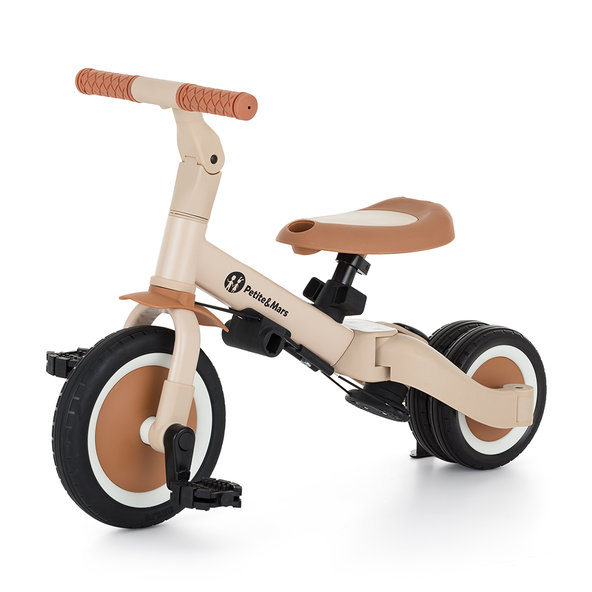 Petite&Mars Trojkolka multifunkční 5v1 Turbo Plus Desert Sand
