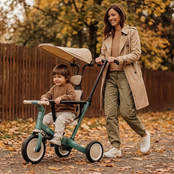Petite&Mars Trojkolka multifunkční 5v1 Turbo Plus Desert Sand
