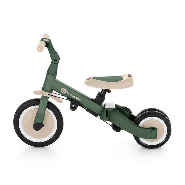 Petite&Mars Trojkolka multifunkční 5v1 Turbo Plus Misty Green