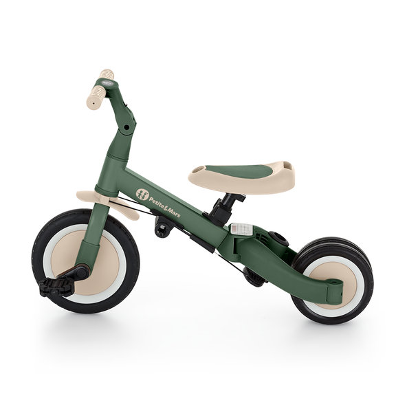 Petite&Mars Trojkolka multifunkční 5v1 Turbo Plus Misty Green