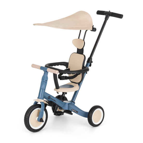 Petite&Mars Trojkolka multifunkční 5v1 Turbo Plus Ocean Blue