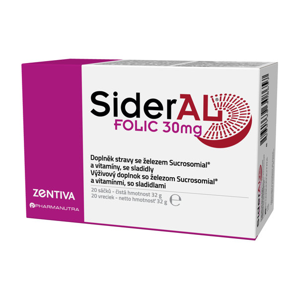 Zentiva Sideral Folic 30 mg 20 kapslí