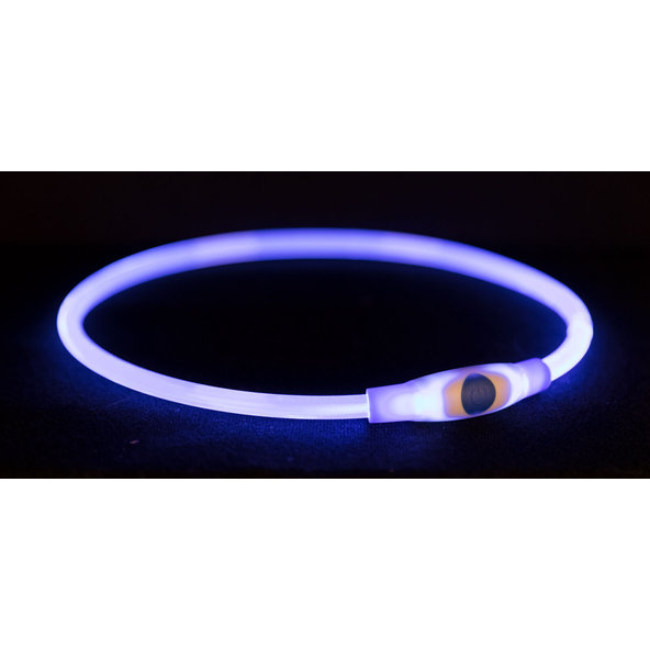 TRIXIE svítící USB obojek pro psy L–XL modrý
