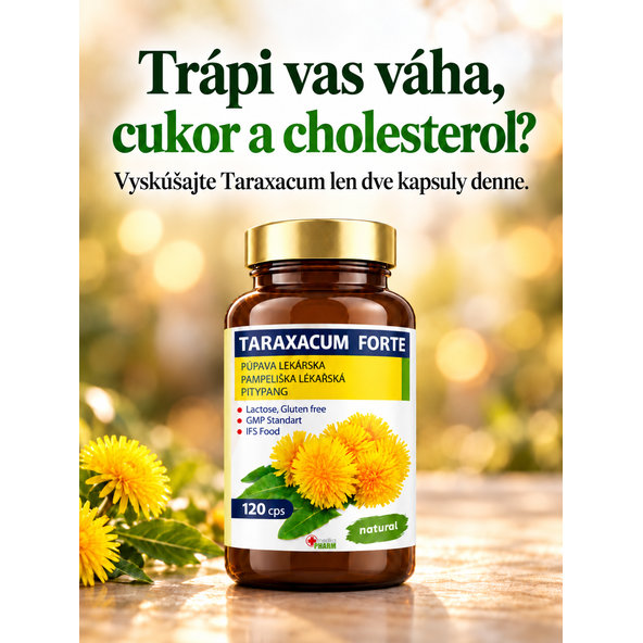 Pharmed New Pampeliška lékařská Taraxacum Forte 120 kapslí