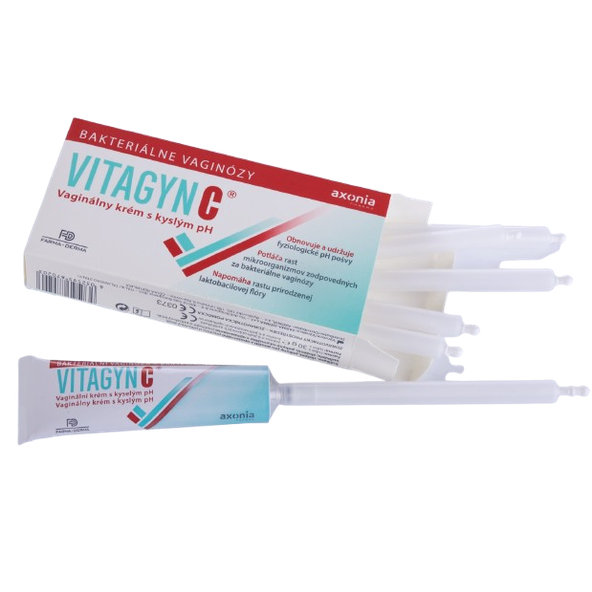 VITAgyn C vaginální krém 30 g + 6 aplikátorů