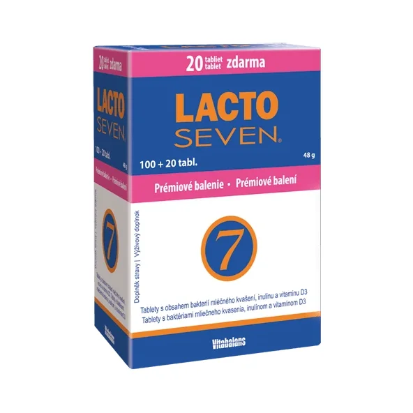 Vitabalans Lactoseven displej 600+120 zdarma 720 tablet