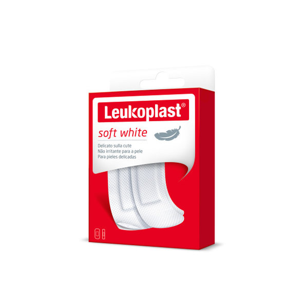 Leukoplast Soft White náplasti na rány 2 velikosti 20 ks