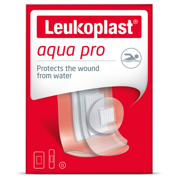 Leukoplast Aqua Pro voděodolné náplasti na rány 3 velikosti 20 ks