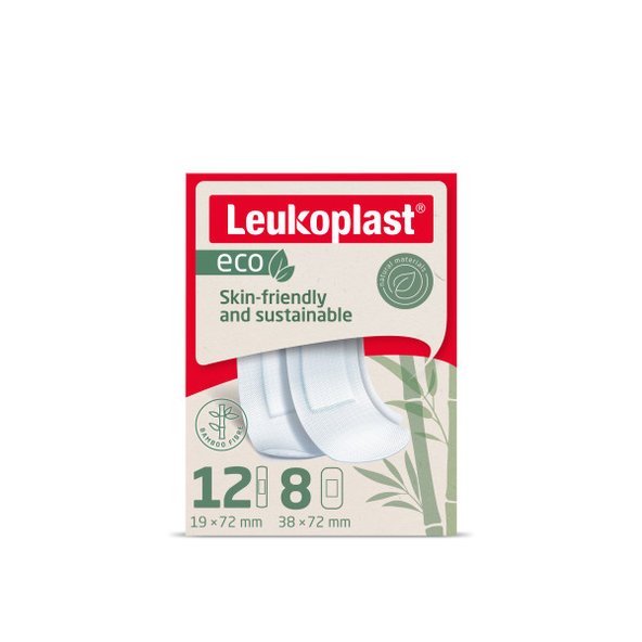 Leukoplast Eco Strips náplasti na rány 2 velikosti 20 ks