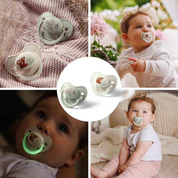 Babyono silikonové anatomické dudlíky 6–18 m 2 ks