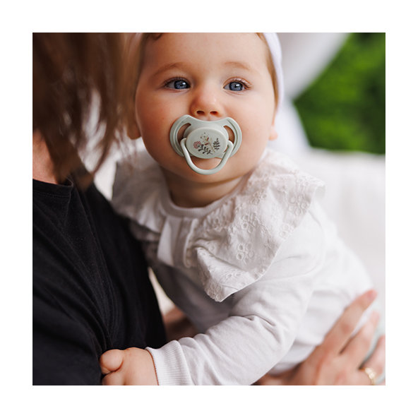 Babyono silikonové symetrické dudlíky 6–18 m 2 ks