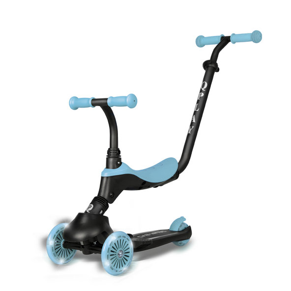 QPLAY Odrážedlo a koloběžka Sema Evo 6v1 Sky Blue 12 m+