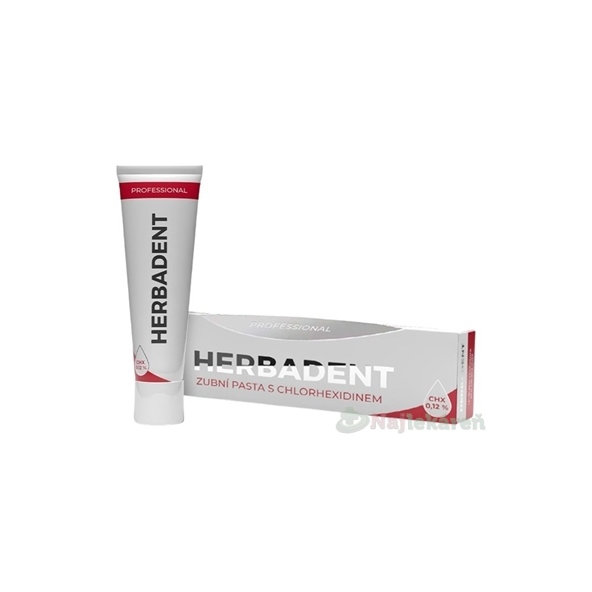 Herbadent Professional zubní pasta s CHX 0,12 % 40 g