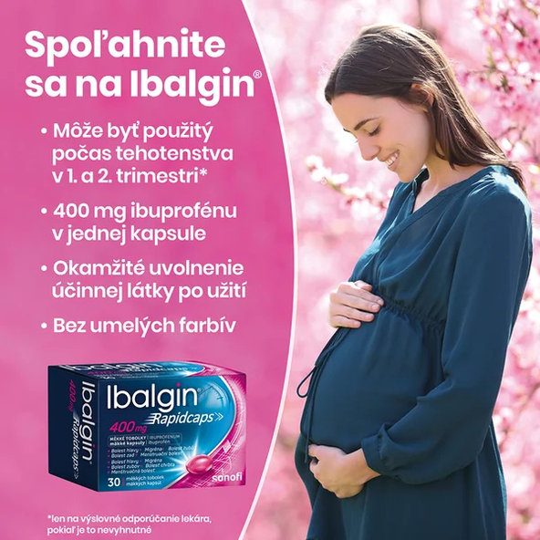 Ibalgin Rapidcaps 400 mg 30 kapslí