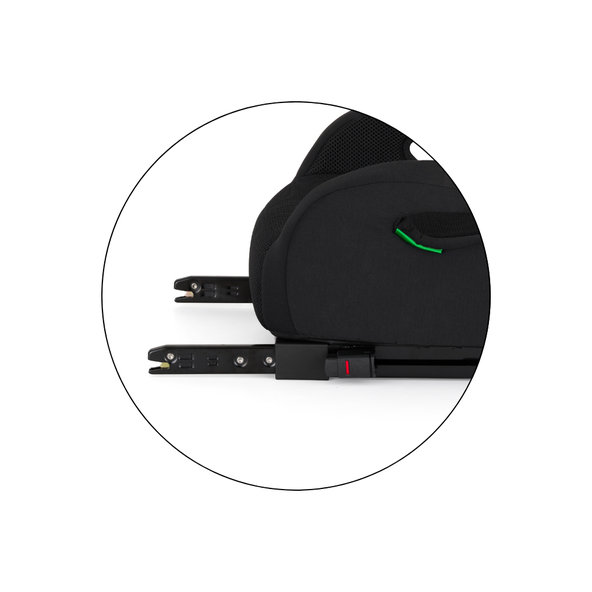 PETITE&MARS Podsedák Optimus Pro i-Size Air Coal Black 125–150 cm