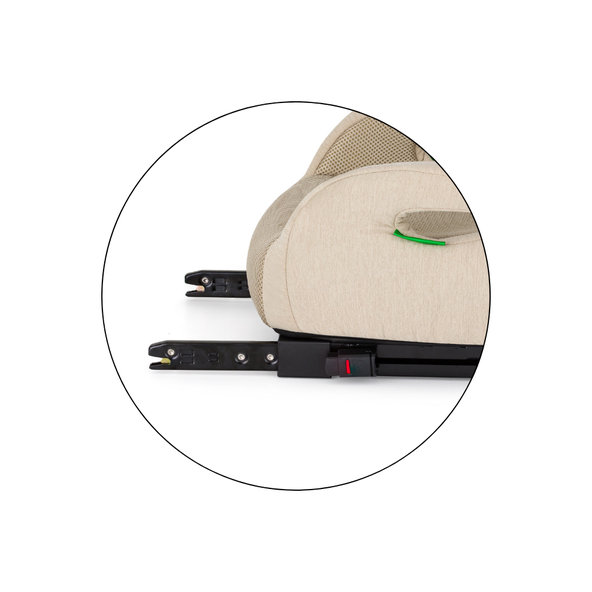 PETITE&MARS Podsedák Optimus Pro i-Size Air Sage Beige 125-150 cm