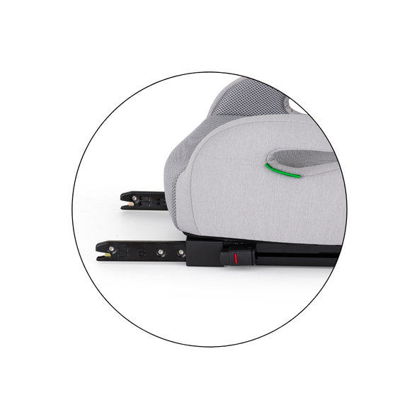 PETITE&MARS Podsedák Optimus Pro i-Size Air Gentle Grey 125–150 cm