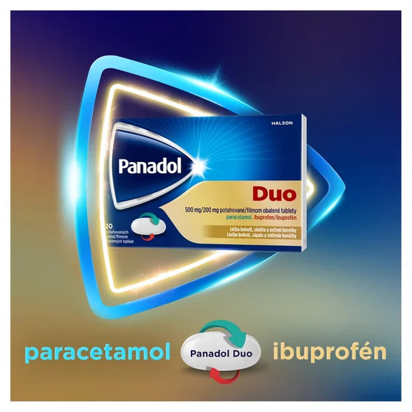 Panadol Duo proti bolesti, horečce a zánětu 20 tablet