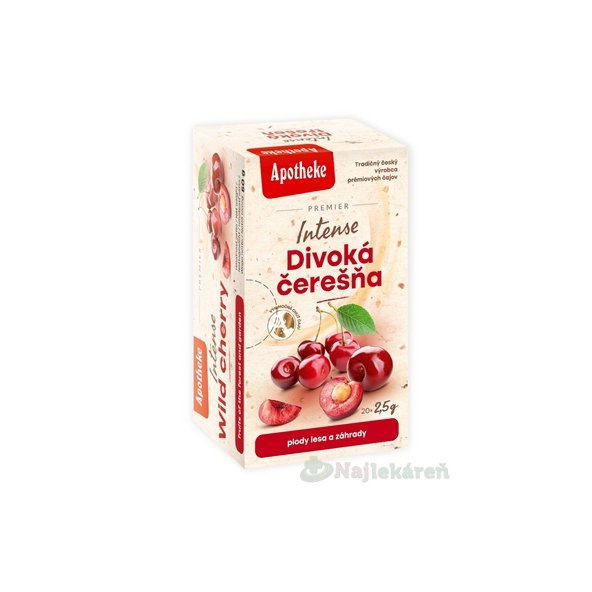 Apotheke Premier Intense Divoká třešeň ovocný čaj 20 sáčků