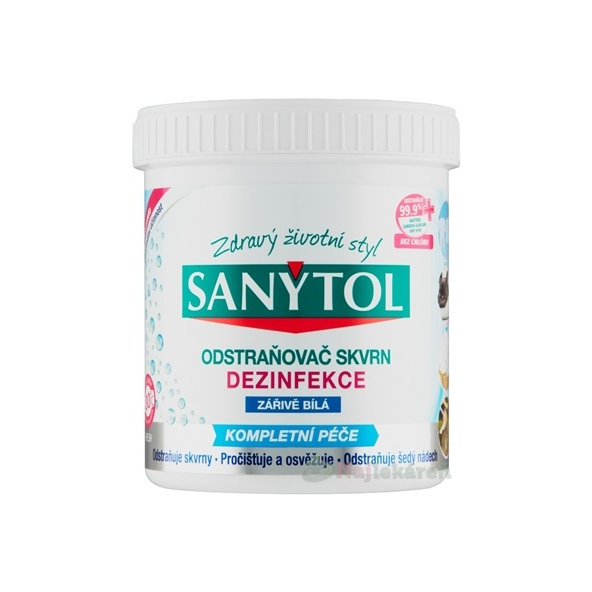 Sanytol Dezinfekční odstraňovač skvrn zářivě bílá 450 g