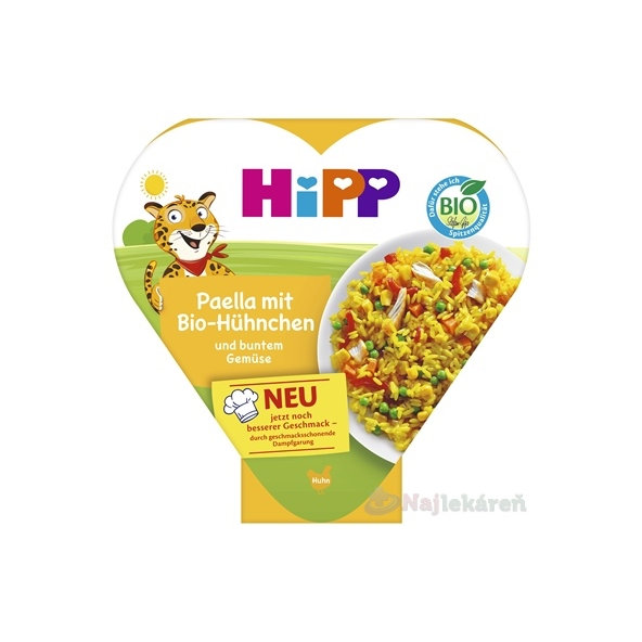 HiPP BIO příkrm paella se zeleninou a kuřecím masem 1r+ 250 g