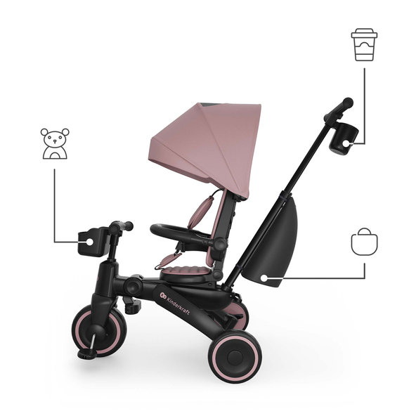 Kinderkraft trojkolka Jazz 3 Pink 9m+