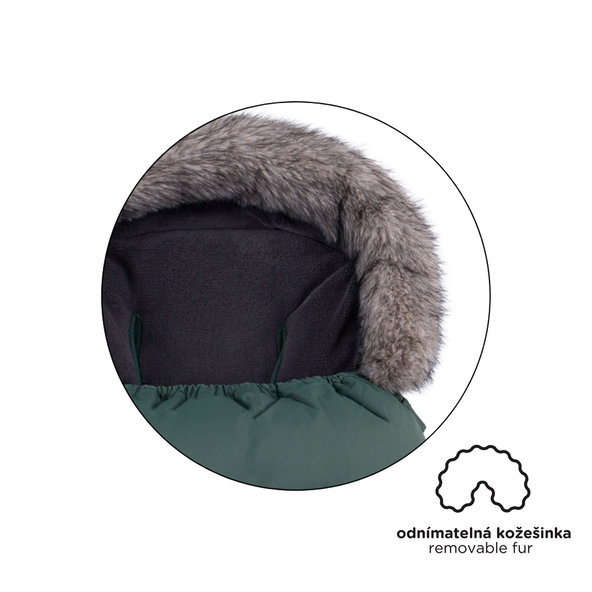 PETITE&MARS Set fusak Comfy 4v1 + rukavice Furry Veritable Khaki