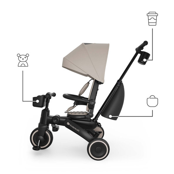 Kinderkraft trojkolka Jazz 3 Beige 9m+
