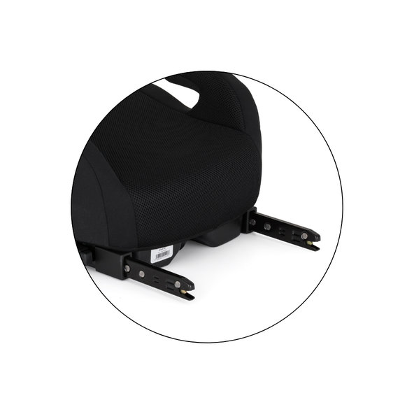 PETITE&MARS Podsedák Optimus Pro i-Size Air Coal Black 125–150 cm