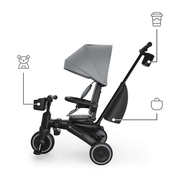 Kinderkraft trojkolka Jazz 3 Grey 9m+