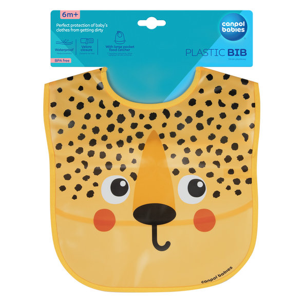 Canpol Babies Bryndák s kapsou plastový gepard 6m+