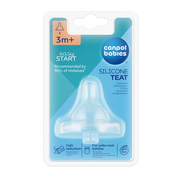 Canpol Babies Easystart variabilní savička na láhev 3 m+